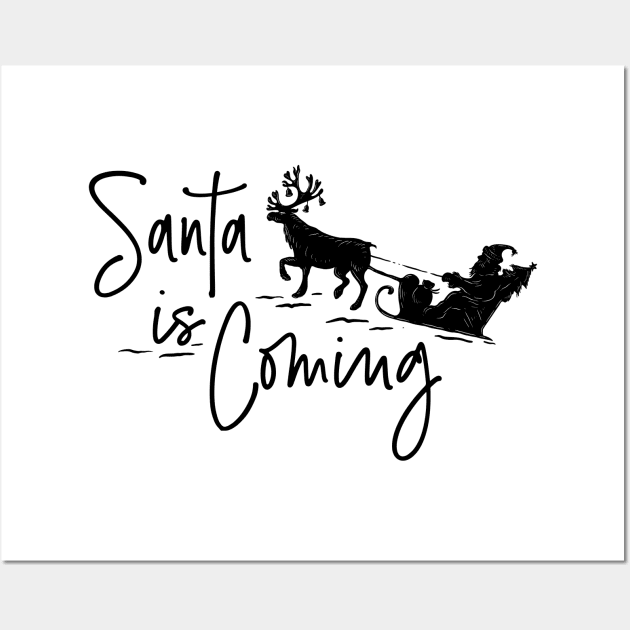 Santa is Coming Xmas 2020 Vol1 Wall Art by Merchsides